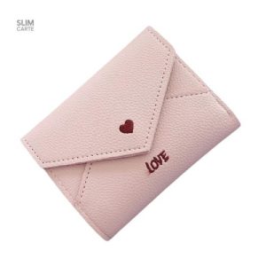 Porte-monnaie chic pour hommes et femmes, motif love