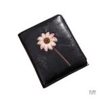 Porte-monnaie avec motif de fleurs lumineuses