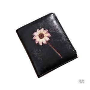 Porte-monnaie avec motif de fleurs lumineuses