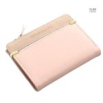 Porte-monnaie élégant en cuir PU zippé