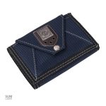 Porte-monnaie tissu écusson métal - Le Classique