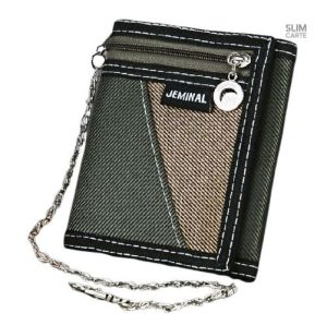 Modèle classique de portefeuille unisexe en tissu