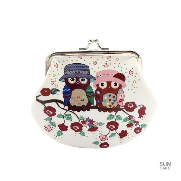 Porte-monnaie compact hibou pour un usage quotidien