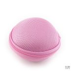 Porte-monnaie rond en rouge éclatant