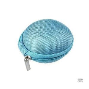 Porte-monnaie rond en vert élégant