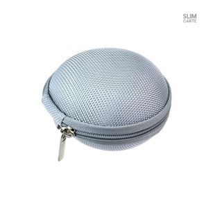 Porte-monnaie rond en noir intemporel