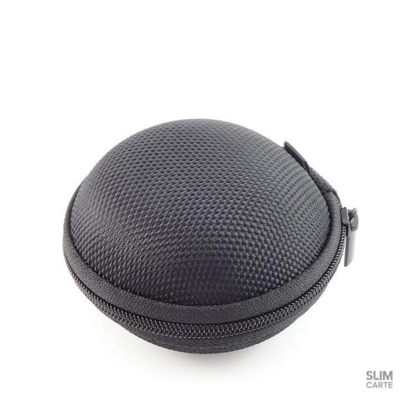 Porte-monnaie rond en jaune lumineux