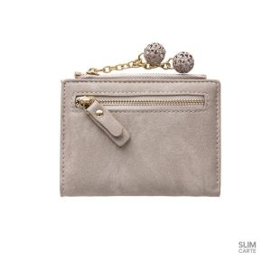 Porte-monnaie avec design classique et pendentif décoratif