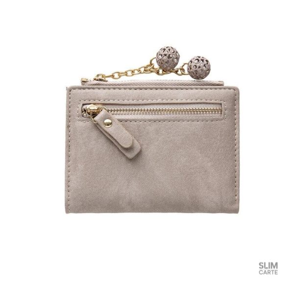 Porte-monnaie avec design classique et pendentif décoratif