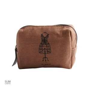 Porte-monnaie tendance en matière textile unique