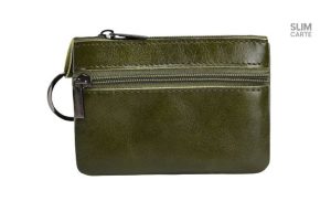 Porte-clés inclus avec le porte-monnaie en cuir