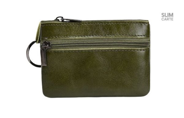 Porte-clés inclus avec le porte-monnaie en cuir