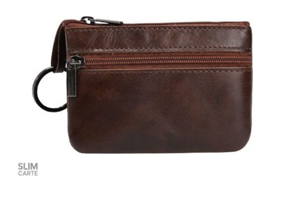 Accessoire en cuir noble, finition soignée