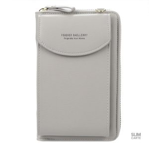 Portefeuille unisexe bandoulière, design élégant