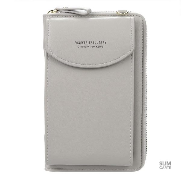 Portefeuille unisexe bandoulière, design élégant