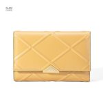 Portefeuille chic pour homme et femme, design géométrique