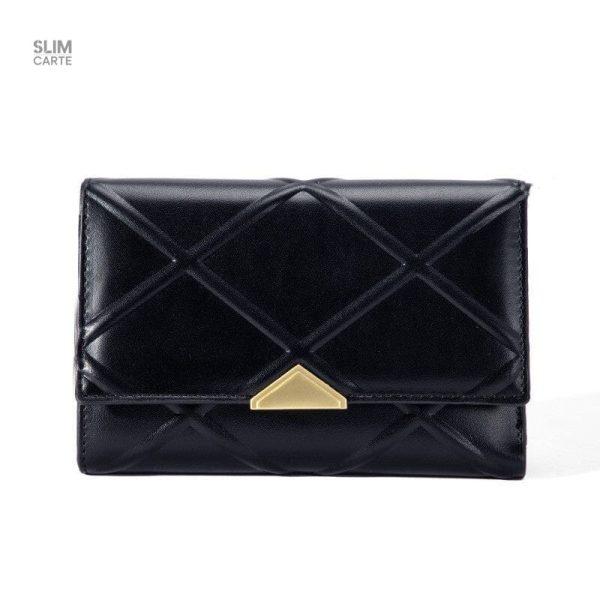 Portefeuille design avec boucle triangle, parfait pour le quotidien