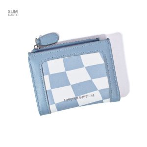 Portefeuille design à carreaux - Pratique et stylé