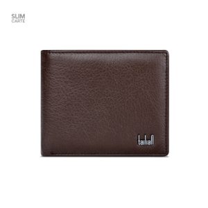 Cuir véritable, portefeuille élégant pour homme