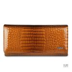 Luxueux portefeuille crocodile en cuir