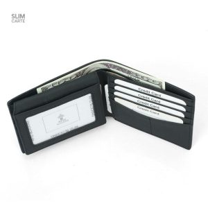 Portefeuille classique en cuir, anti-vol RFID