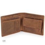 Portefeuille en cuir vintage, allure sophistiquée