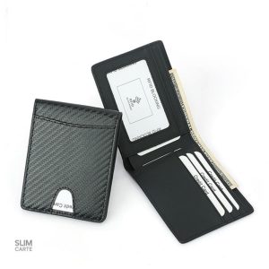 Portefeuille pour homme et femme, fin et pratique