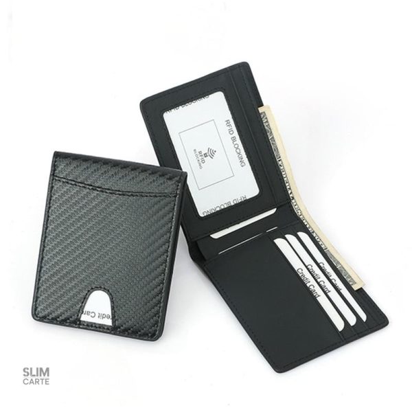 Portefeuille pour homme et femme, fin et pratique