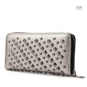 Portefeuille unisexe avec clous décoratifs