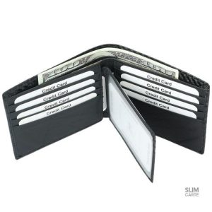 Portefeuille compact en simili cuir pour une meilleure sécurité