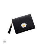 Portefeuille court motif fleur - Le Classique™