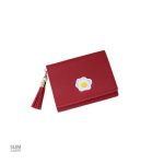 Modèle de portefeuille court au motif floral