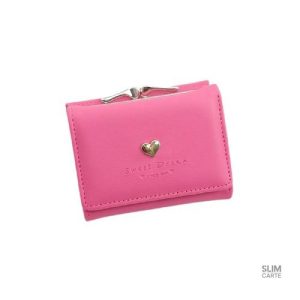 Portefeuille unisexe avec motif coeur élégant