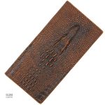 Porte-cartes en cuir avec design crocodile élégant