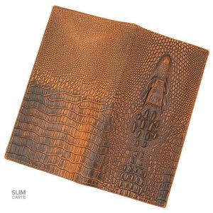 Portefeuille en relief, style classique et raffiné