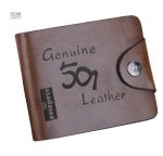 Portefeuille intemporel à gravure, style sophistiqué