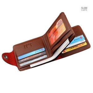 Portefeuille compact avec style vintage