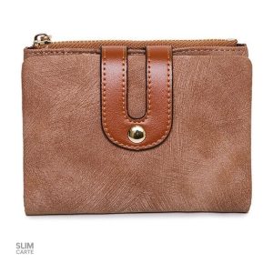 Portefeuille en simili cuir, design classique et pratique