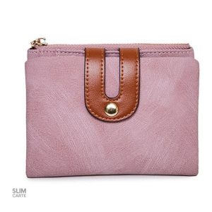 Portefeuille chic pour homme et femme en simili cuir