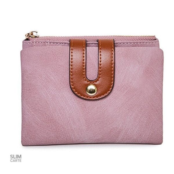 Portefeuille chic pour homme et femme en simili cuir