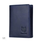 Portefeuille chic en cuir, style rétro sophistiqué