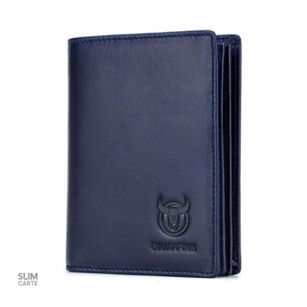 Portefeuille chic en cuir, style rétro sophistiqué