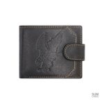 Portefeuille cuir gravé aigle - Le Classique™