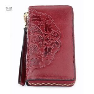 Portefeuille classique en cuir véritable pour homme