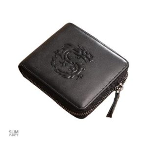 Design classique en cuir avec gravure dragon unique