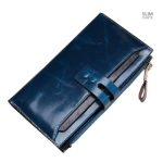 Portefeuille long en cuir véritable - Le Classique™