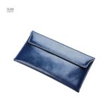 Portefeuille en cuir véritable, design moderne