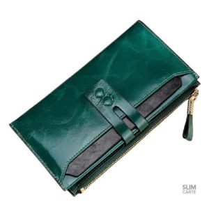 Portefeuille cuir élégant, design intemporel, pratique