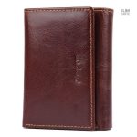 Cuir lisse de qualité pour portefeuille élégant et pratique