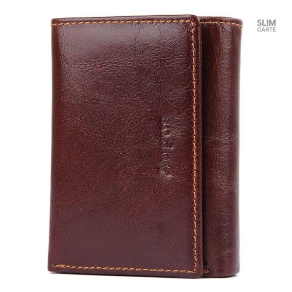 Cuir lisse de qualité pour portefeuille élégant et pratique